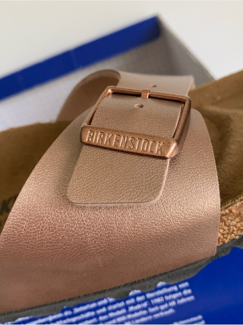 Birkenstock Madrid Buckle Copper Rose Gold Womens Slide Sandals EU 40 Size 9 US - Picture 4 of 15